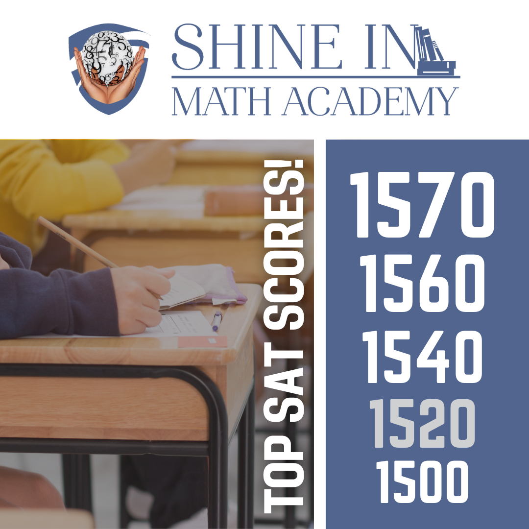 Shine In Math Academy's Top SAT Scores